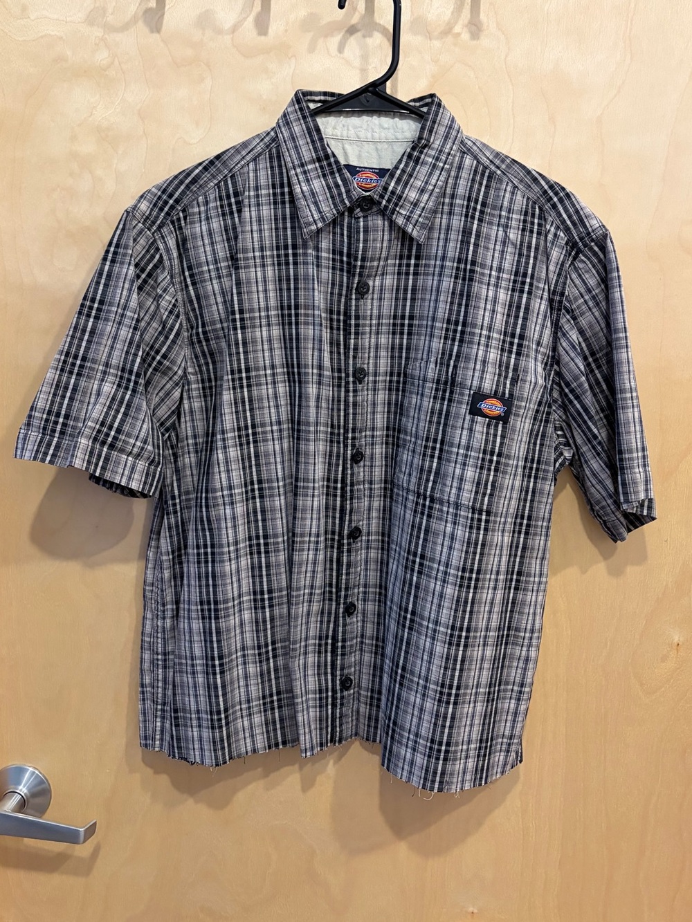 Men’s Dickies Cropped Short Sleeve Button up Shirt